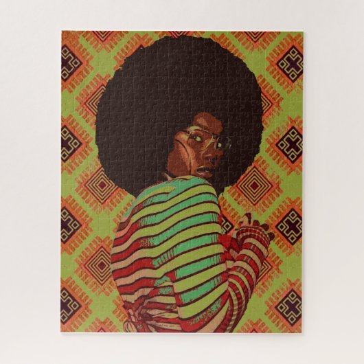 Afro Retro Legpuzzel (Verticaal)