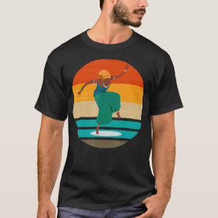Afro Retro Woman Qu T-shirt