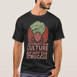 Afro Roots Afrikaanse Amerikaanse Pride Zwarte Ges T-shirt