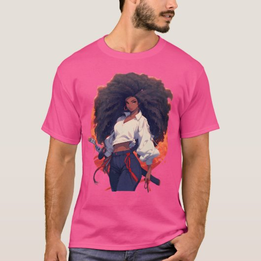  Afro Samurai Meisje T-shirt (Voorkant)