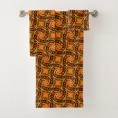 Afro Stippen Tribal Towel set Bad Handdoek (Insitu)