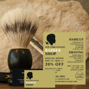 Afro Style, Mannen Barbers Adverteren Flyer