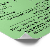 Afro Style, Mannen Barbers Adverteren Poster (Hoek)