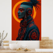 Afro-toekomst Poster (Keuken)