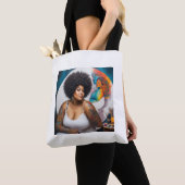 Afro tol draagtas (Dichtbij)