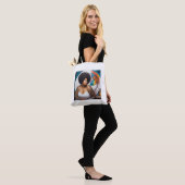 Afro tol draagtas (Op model)
