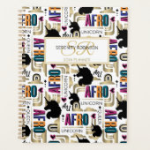 Afro Unicorn Bold Pattern (Devant)