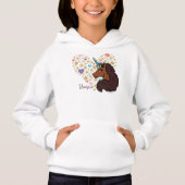 Afro Unicorn | Design cardiaque unique (Devant)