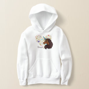 Afro Unicorn Design cardiaque unique