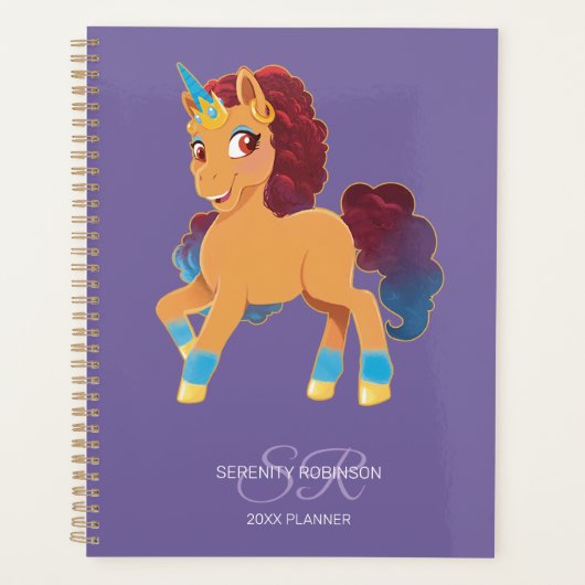 Afro Unicorn | Divine Prancing Planner (Voorkant)