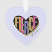 Afro Unicorn Fierce Heart Design (devant)