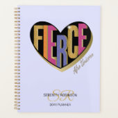 Afro Unicorn Fierce Heart Design Planner (Voorkant)
