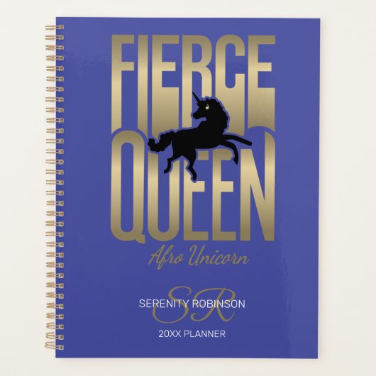 Afro Unicorn Fierce Queen (Devant)