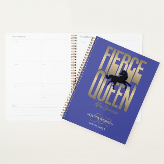 Afro Unicorn Fierce Queen Planner (Display)