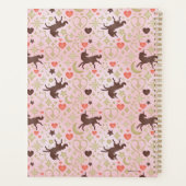 Afro Unicorn Heart & Star Pink  Pattern Planner (Achterkant)