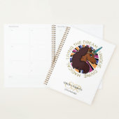 Afro Unicorn Living the Dream Design Planner (Display)