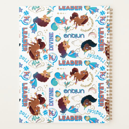Afro Unicorn Magical Empowering Pattern Planner (Achterkant)