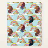 Afro Unicorn Rainbow and Hearts Pattern (Dos)