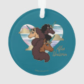 Afro Unicorn Trio Coeur Design (dos)