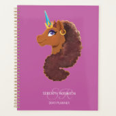 Afro Unicorn | Unique Planner (Voorkant)
