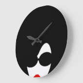 Afro-wandklok Grote Klok (Hoek)