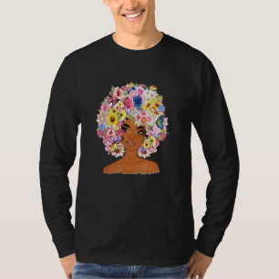 Afro Women Black Queen African American Mel T-shirt