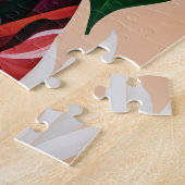 Afro Zwart Vrouw Monstera Deliciosa Botanisch Legpuzzel (Zijkant)