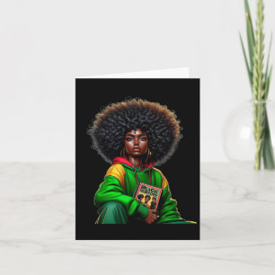 Afro Zwarte Koningin Afrika Kleur - Zwart Geschied Kaart