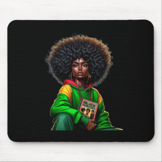 Afro Zwarte Koningin Afrika Kleur - Zwart Geschied Muismat