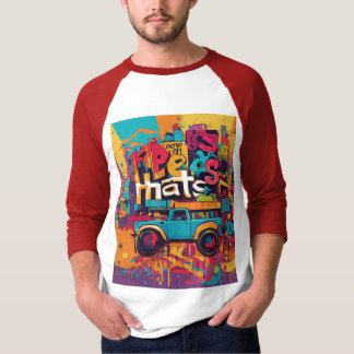 Afrobeats stijl van tentakel typografie t-shirt