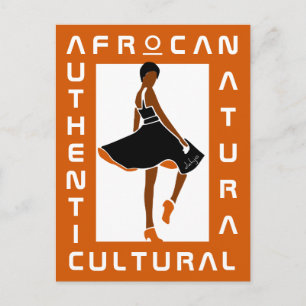AFRoCA is Afro plus Africa Black Woman Briefkaart