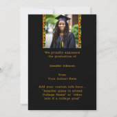 Afrocenic African American Graduation Invitation (Dos)