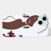 Afrocenic Beauty iPhone 15 Coque (Verso (horizontal))