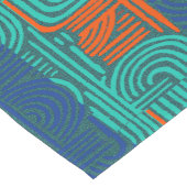 Afrocentric Geometric Motif Korte Tafelloper (Hoek)