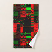 Afrocentric Geometric Print  Bad Handdoek (Handdoek)