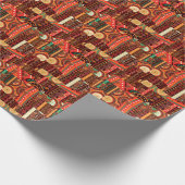 Afrocentric Kente Cadeaupapier (Hoek)