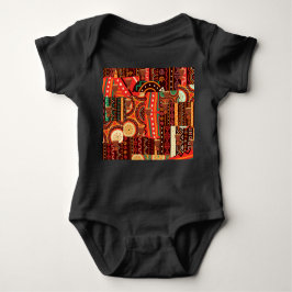 Afrocentric Kente Pattern Romper