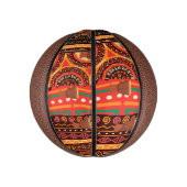 Afrocentric Kente Tribal Pattern Basketbal (Verticaal)