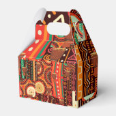 Afrocentric Kente Tribal Pattern Bedankdoosjes (Voorkant Zijde)