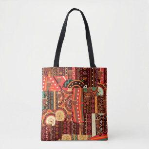 Afrocentric Kente Tribal Pattern Draagtas