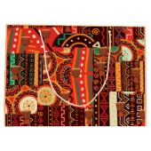 Afrocentric Kente Tribal Pattern Groot Cadeauzakje (Achterkant)