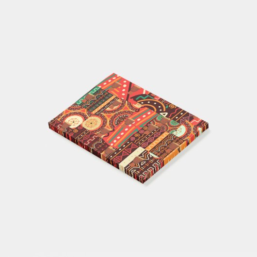 Afrocentric Kente Tribal Pattern Post-it® Notes (Schuin)