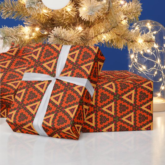 Afrocentric Kente Wrapping Paper Cadeaupapier (Feestdagen)