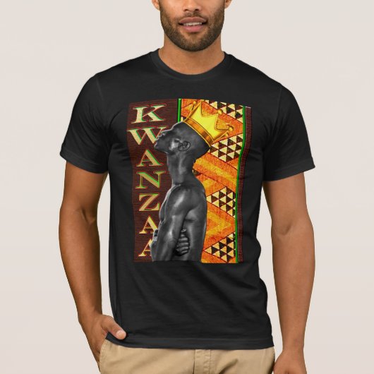 Afrocentric Kwanzaa Print T-shirt (Voorkant)