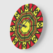 Afrocentric Mandala Grote Klok (Hoek)