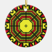 Afrocentric Mandala Keramisch Ornament (Voorkant)