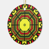 Afrocentric Mandala Keramisch Ornament (Links)