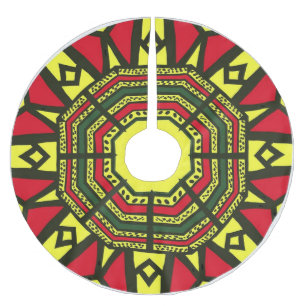 Afrocentric Mandala Kerstboom Rok
