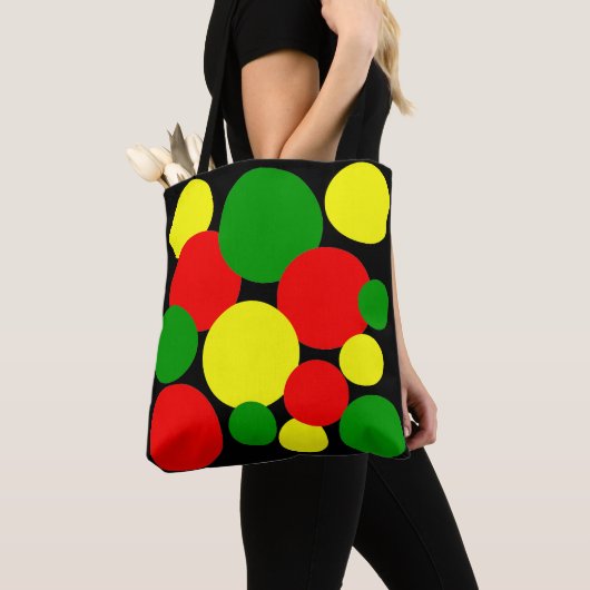 Afrocentric Polka Dots Draagtas (Dichtbij)