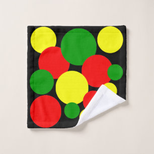 Afrocentric Polka Dots Washandje